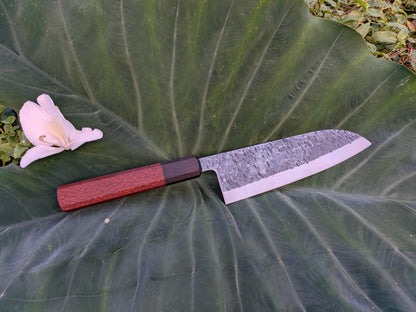 Stainless Santoku - Leopard