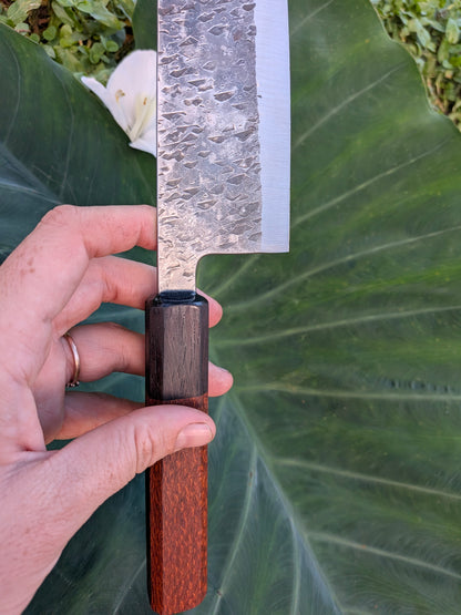 Stainless Santoku - Leopard